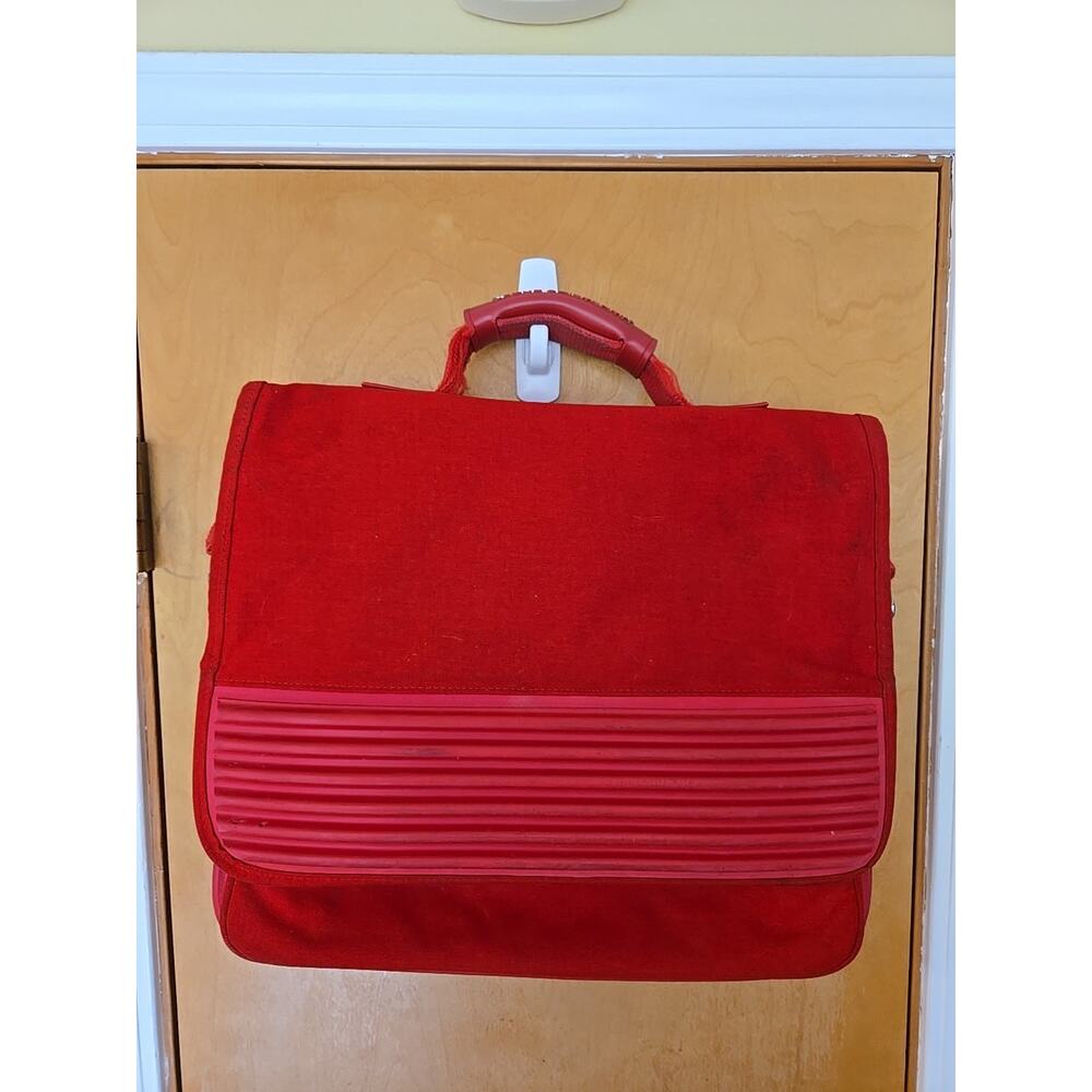 Mandarina Duck Red Laptop Briefcase Bag